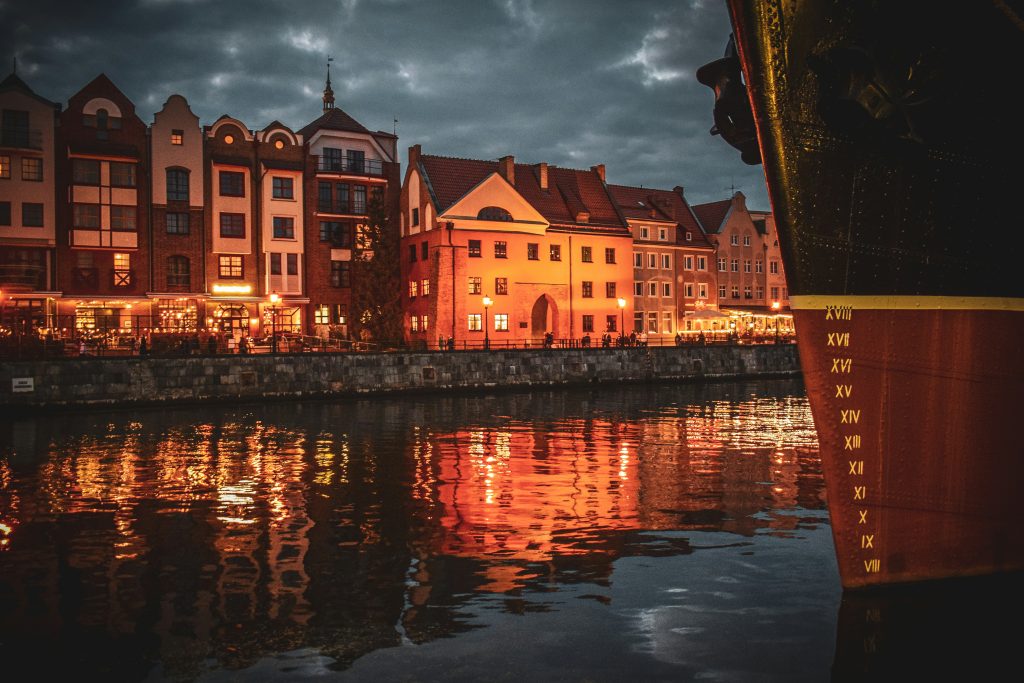 weather in gdansk, gdańsk nocą